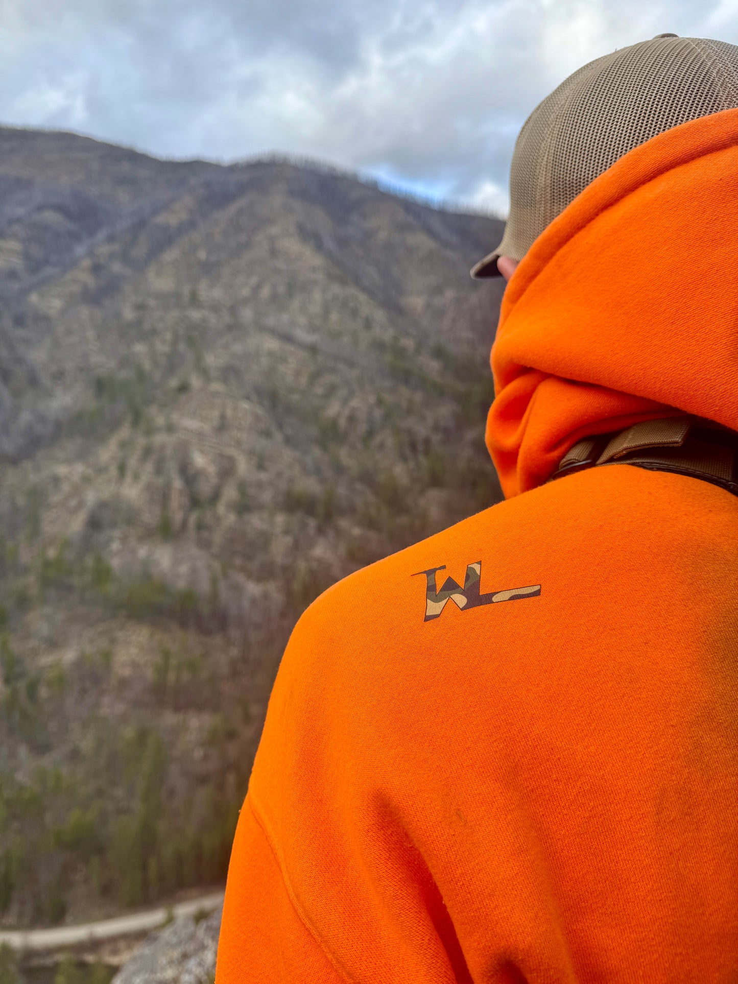 Work To Live Hoodie - Blaze Orange