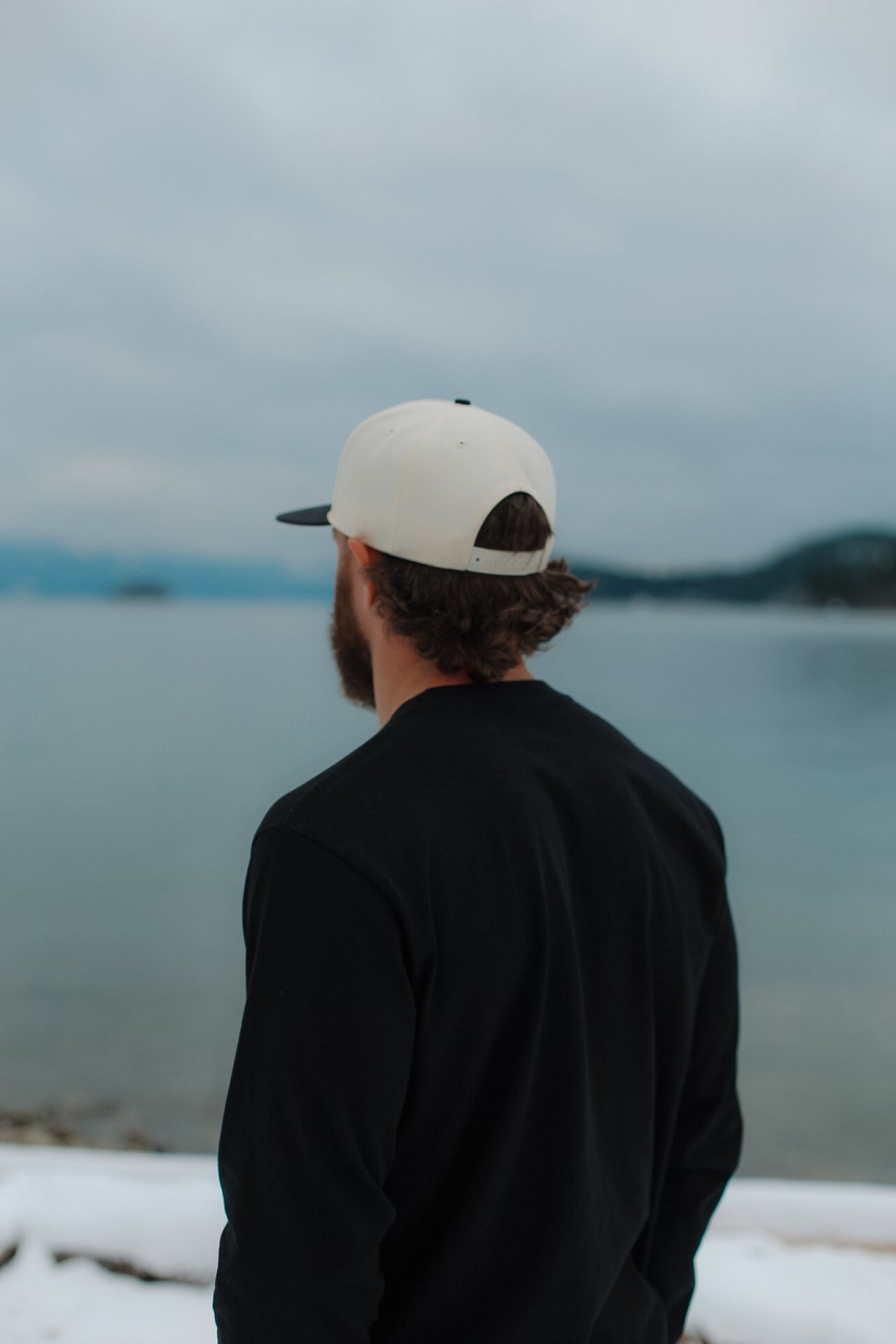 WORK TO LIVE HAT - CREME & BLACK