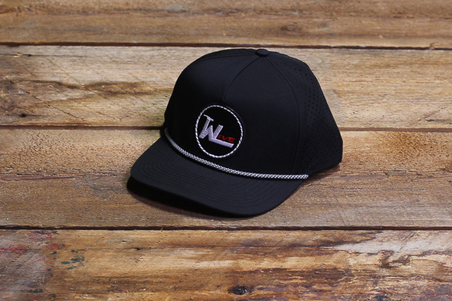 WL ROPE HAT - BLACK & RED