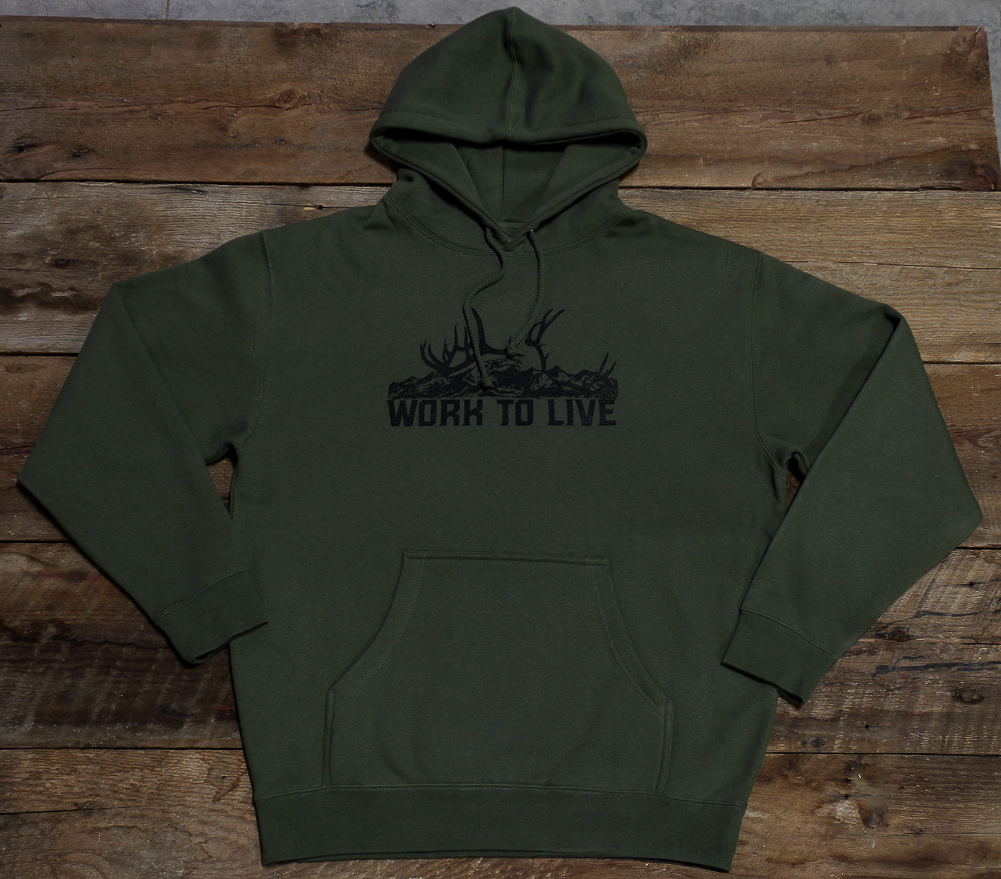 DEAD HEAD HOODIE - ARMY GREEN