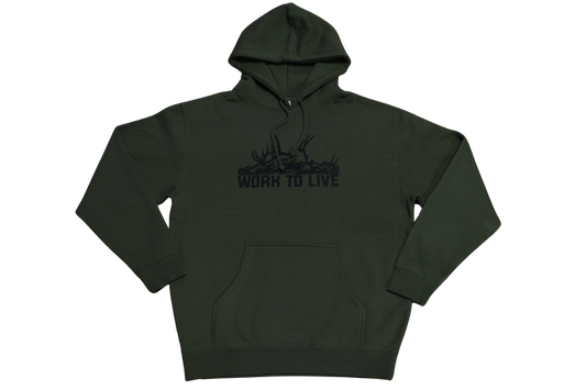 DEAD HEAD HOODIE -  ARMY GREEN