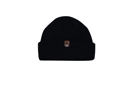 KNIT BEANIE - BLACK