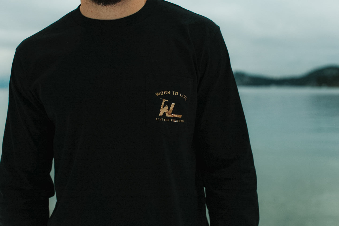 POCKET LS - Black
