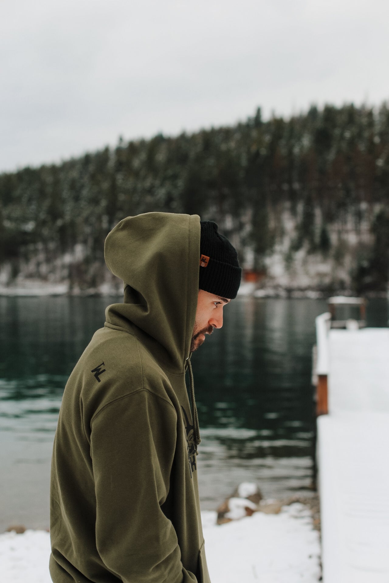 DEAD HEAD HOODIE -  ARMY GREEN